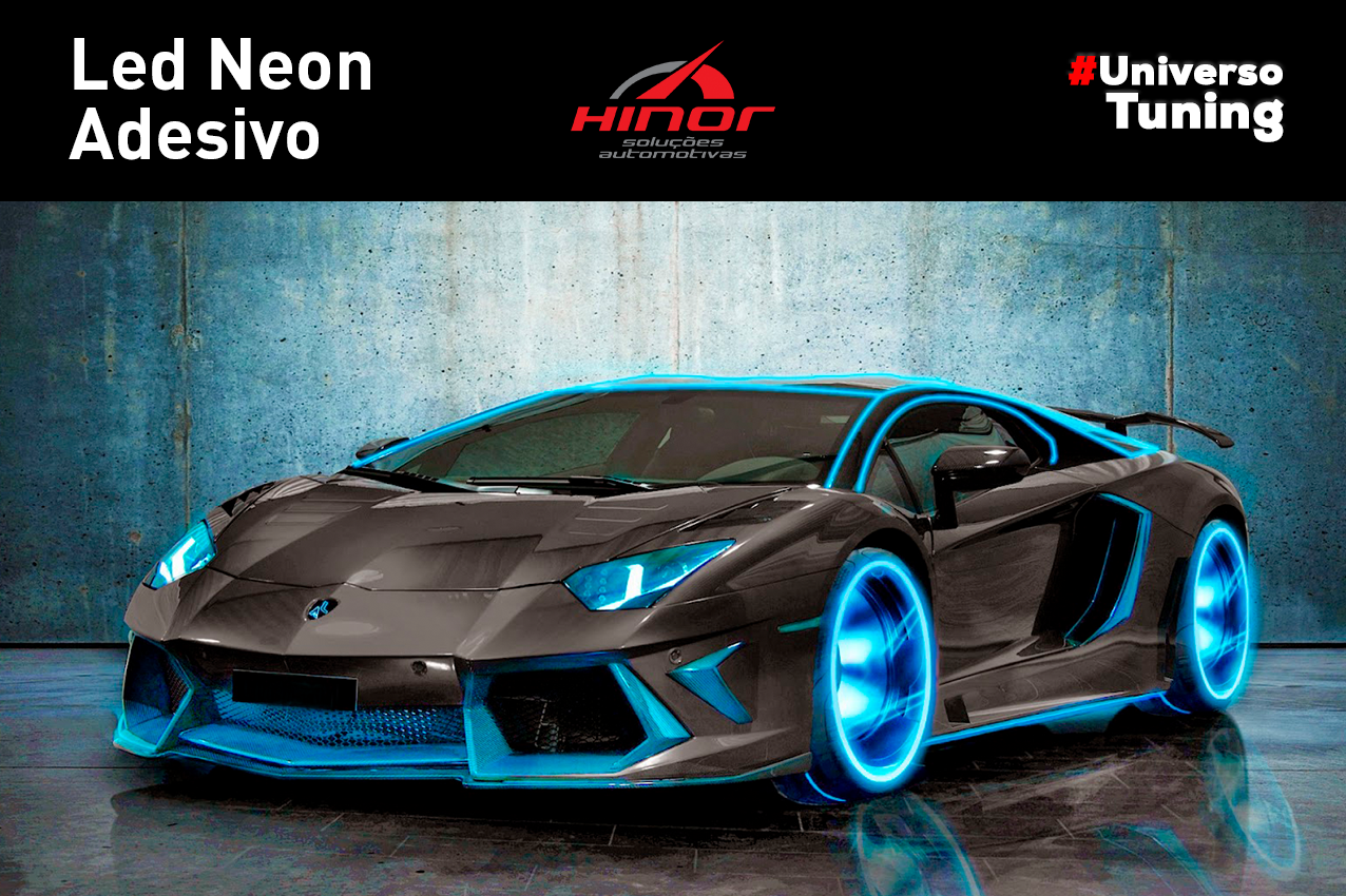 Led Neon Adesivo para Tunar o seu carro! Impulsionando Atitudes